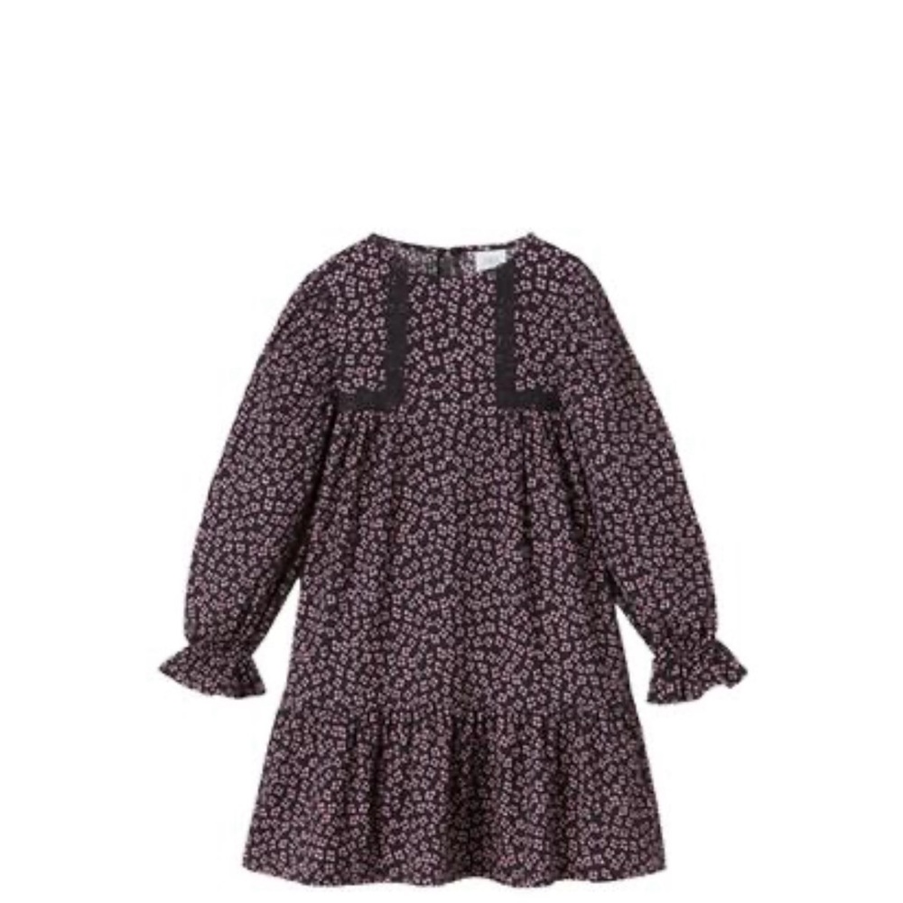 Zara girl textured floral dress